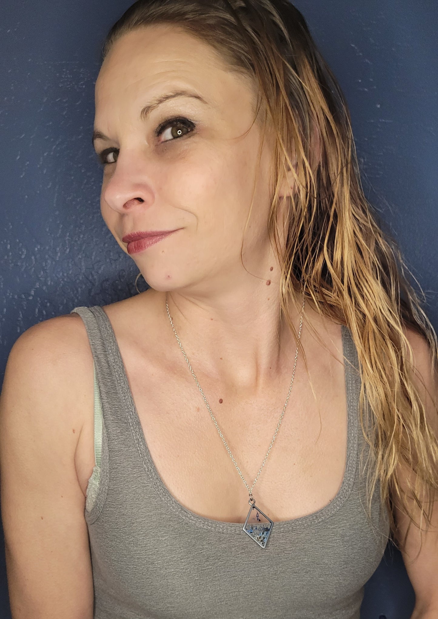 Beach-Themed Resin Necklace