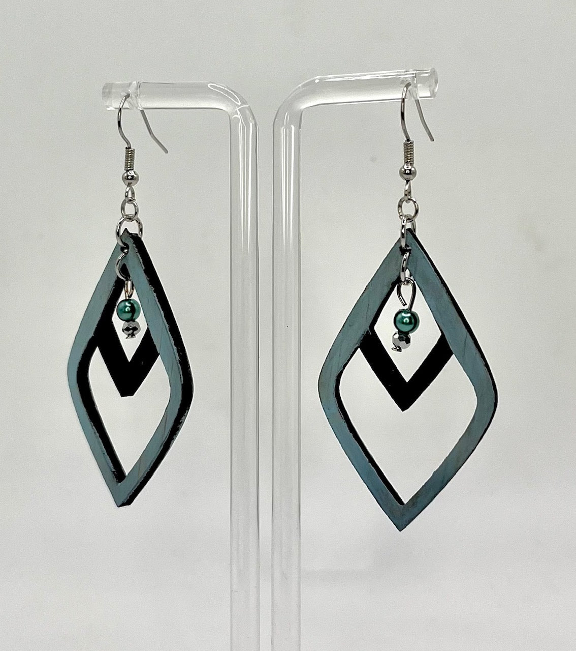 Ocean Noir Diamond Drop Earrings