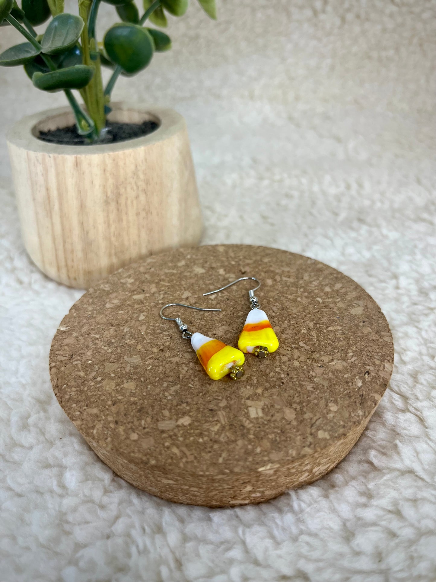 Candy Corn Charm Earrings