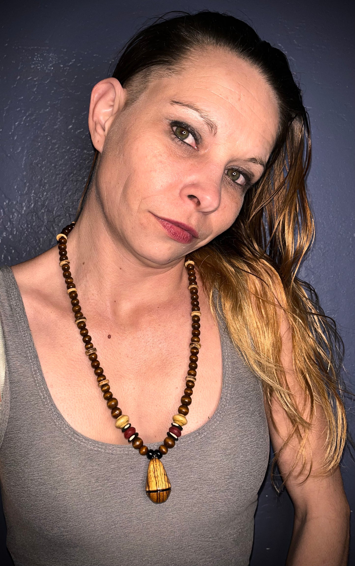 Boho Earth Pendant Necklace