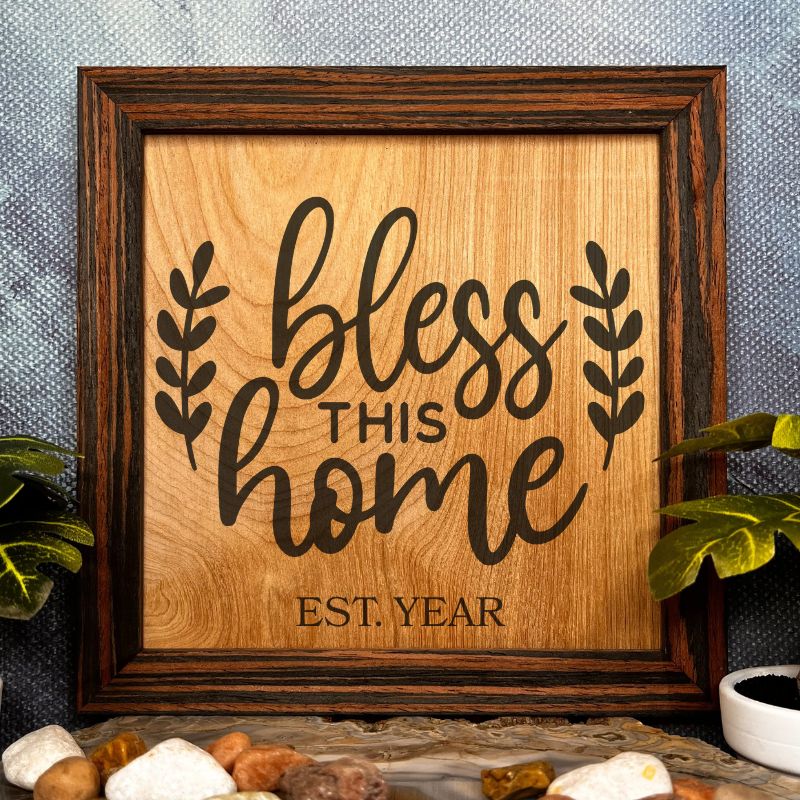 “Bless This Home” wall hanging today