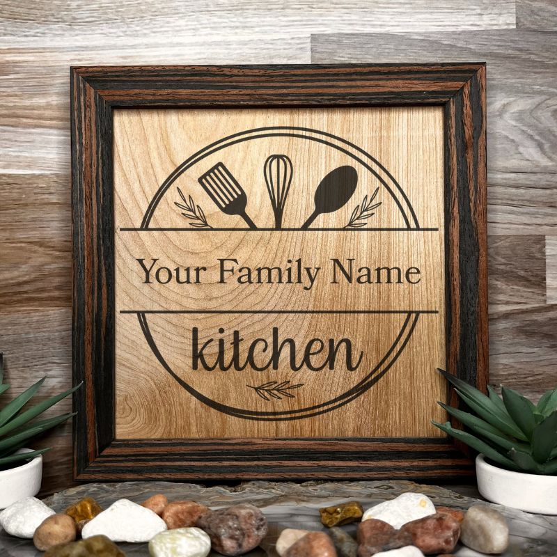Elegant Monogram Family Name Display