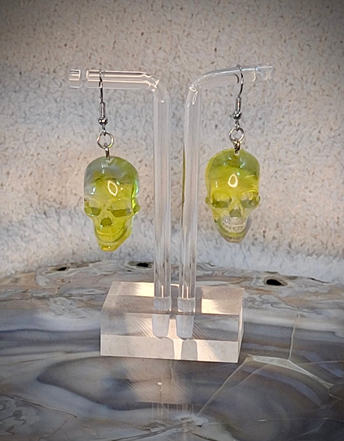 Resin Skull Earrings