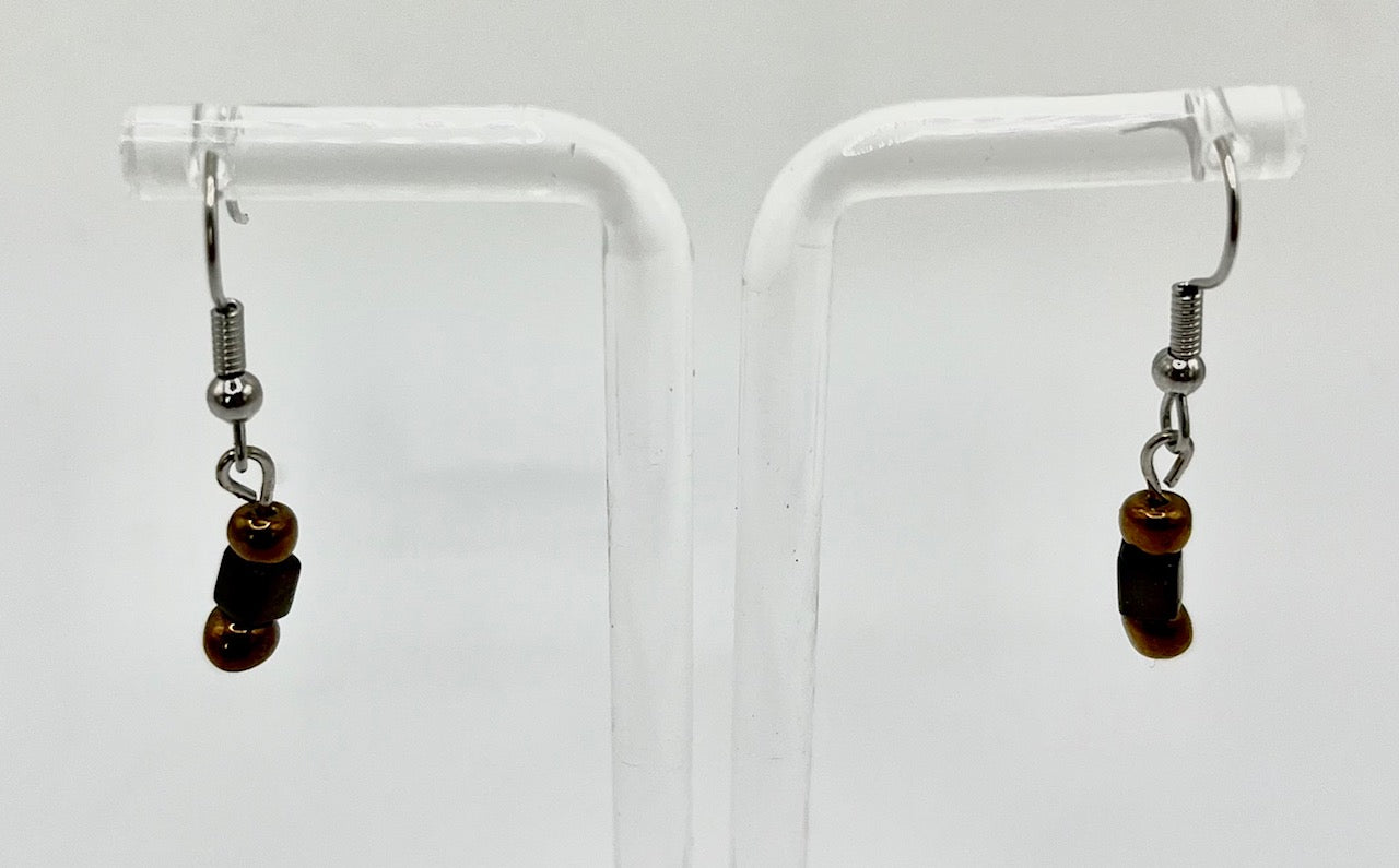 Glimmer Gold Hooks: Nickel Free Earrings