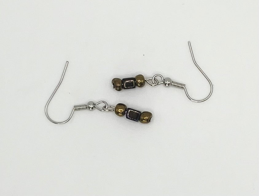 Glimmer Gold Hooks: Nickel Free Earrings