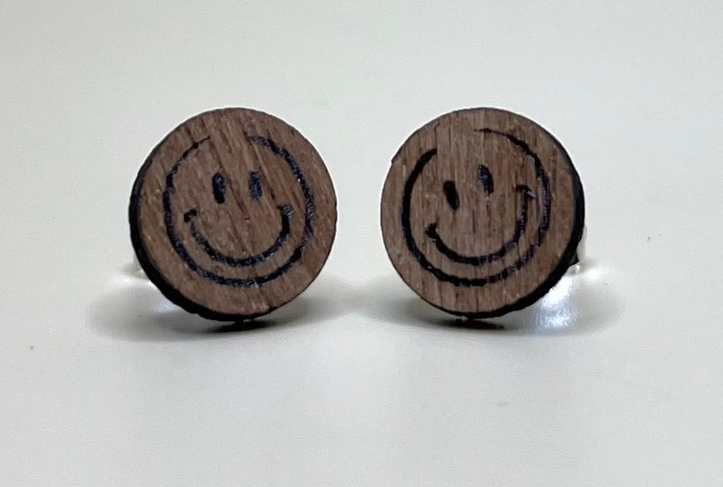 Joyful Nature Smiley Stud Earrings