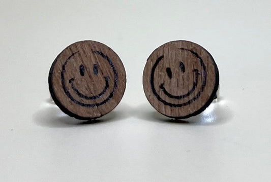 Joyful Nature Smiley Stud Earrings