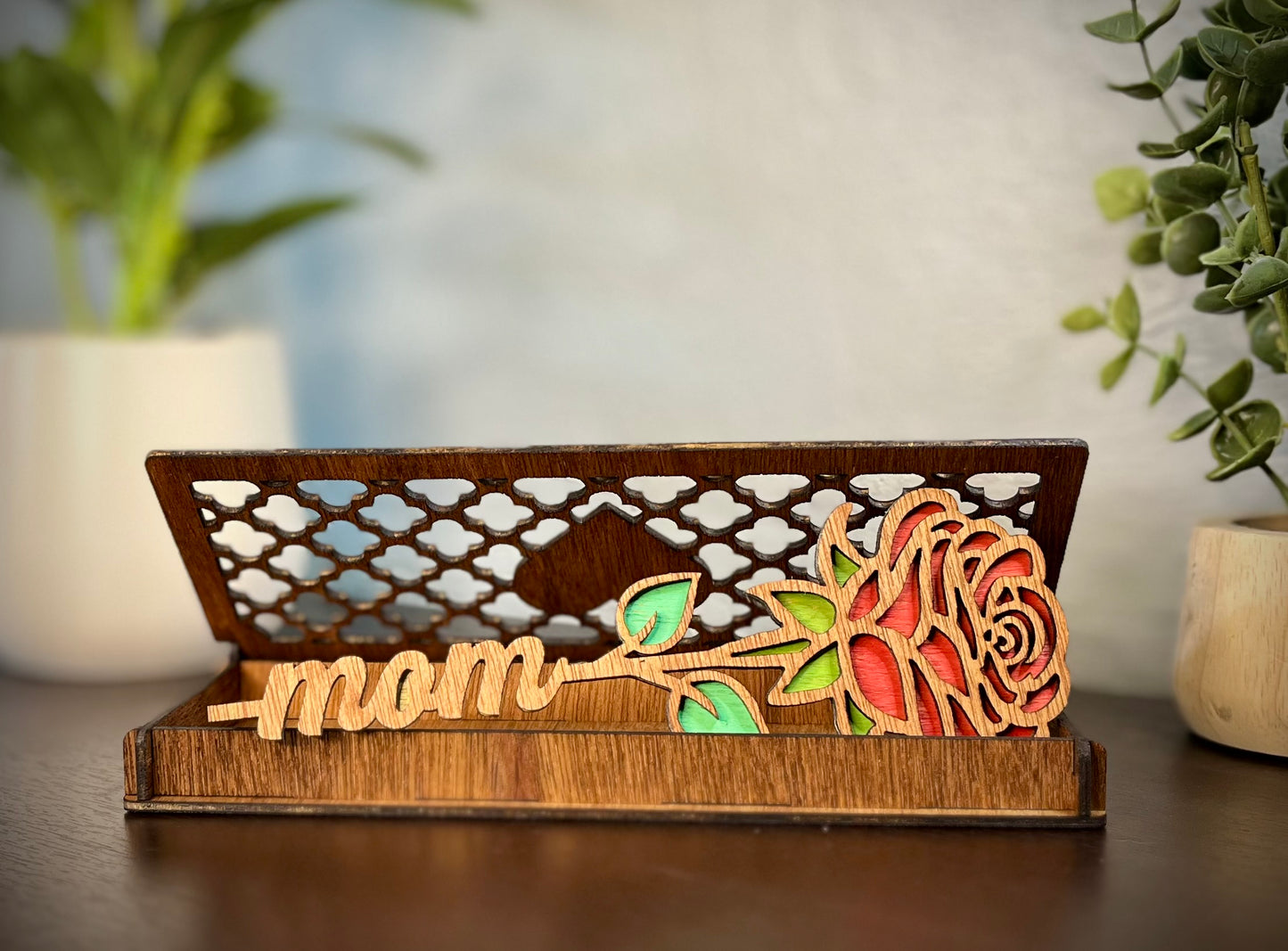 Mother's day Wooden Rose W/ box