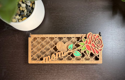 Mother's day Wooden Rose W/ box