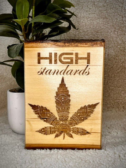 Boho Bliss Cannabis Engraving