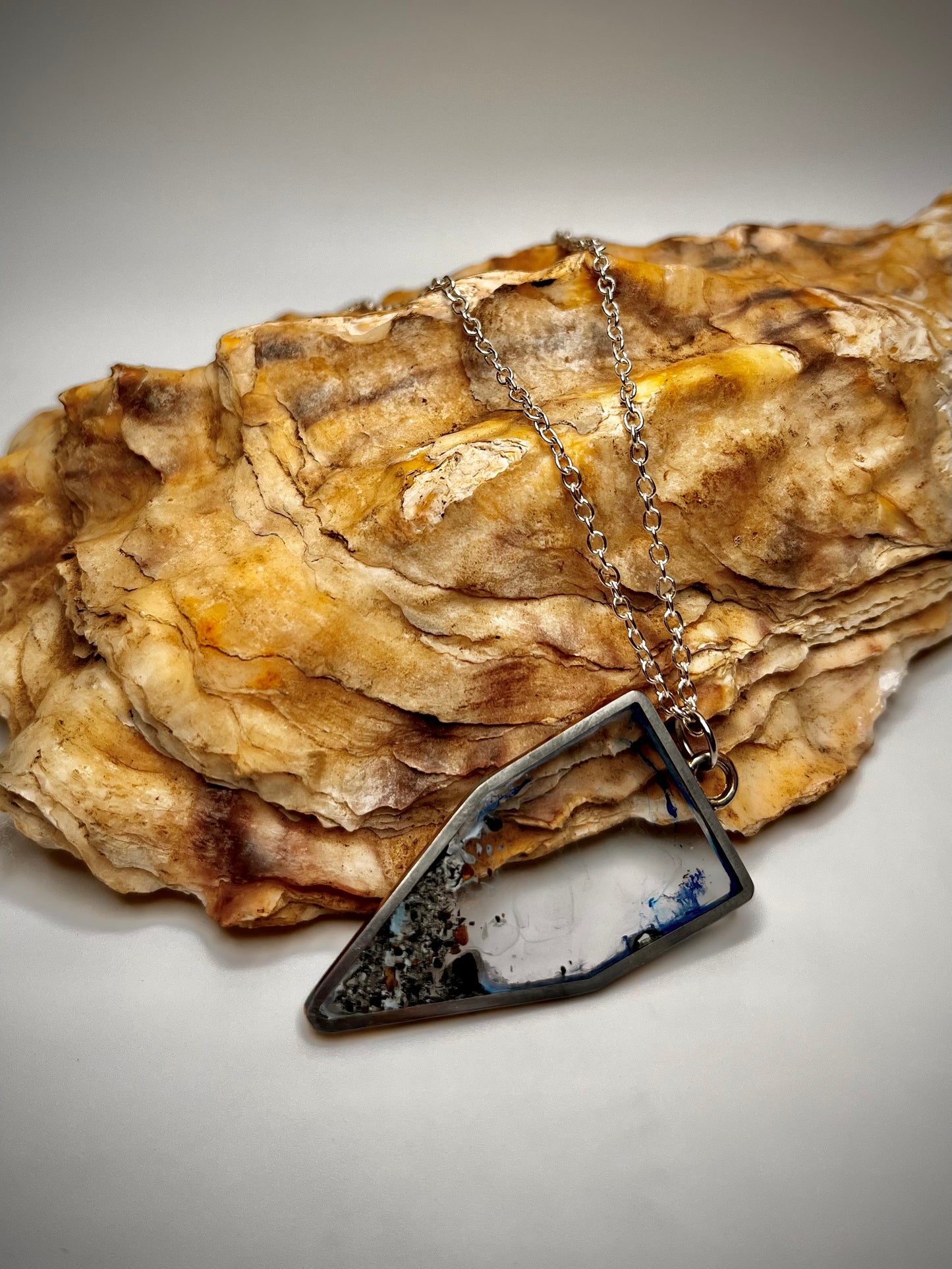 Beach-Themed Resin Necklace