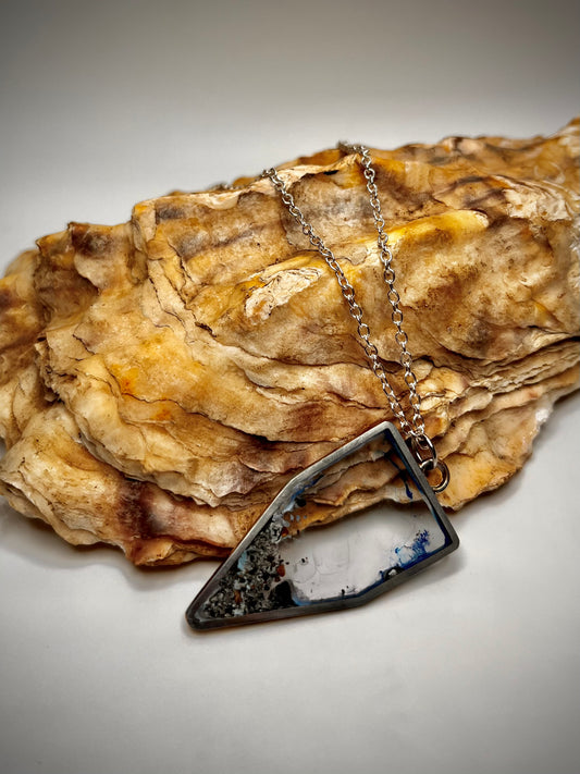 Beach-Themed Resin Necklace