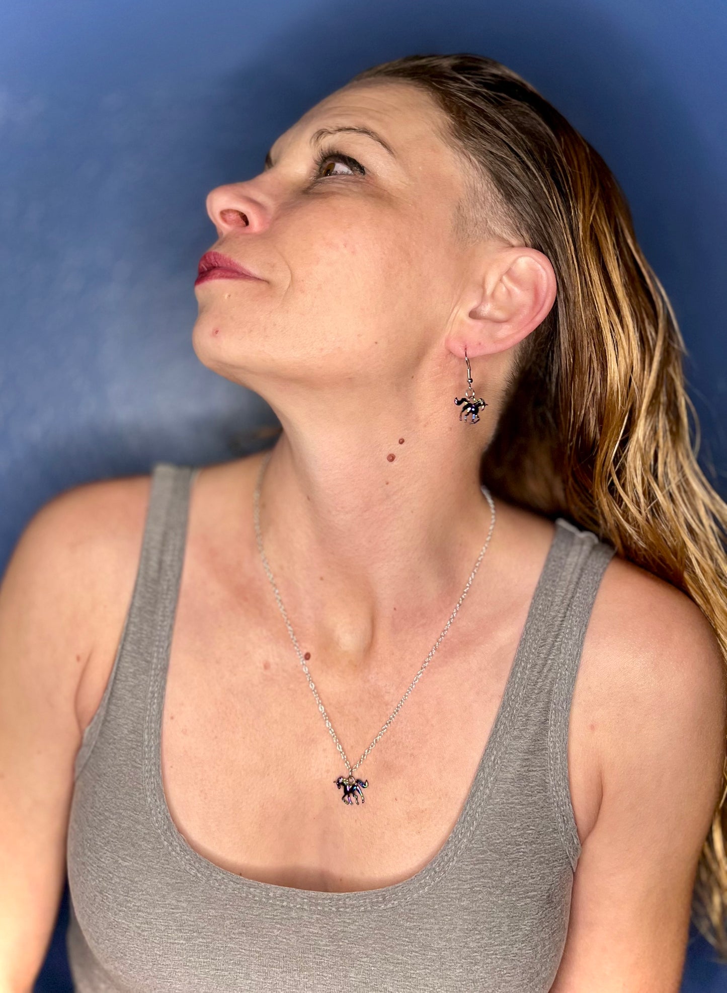 Magical Unicorn Earrings & Necklace Set