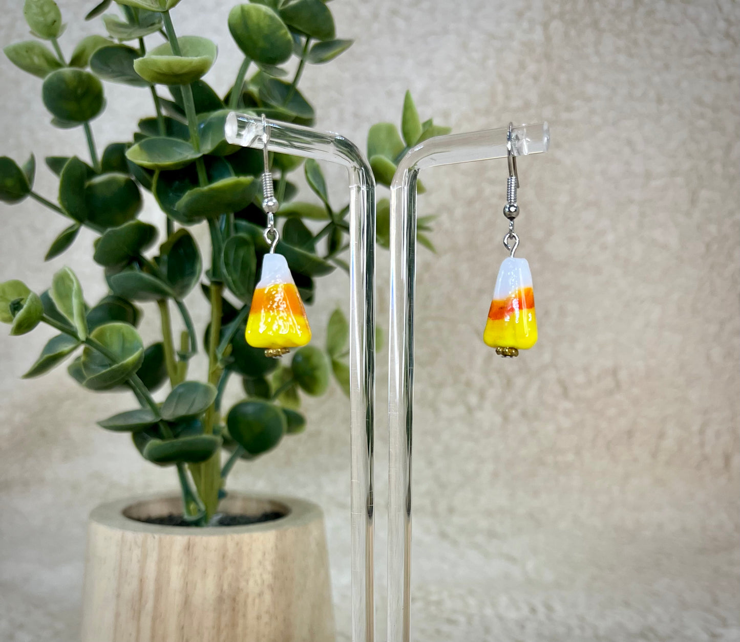 Candy Corn Charm Earrings