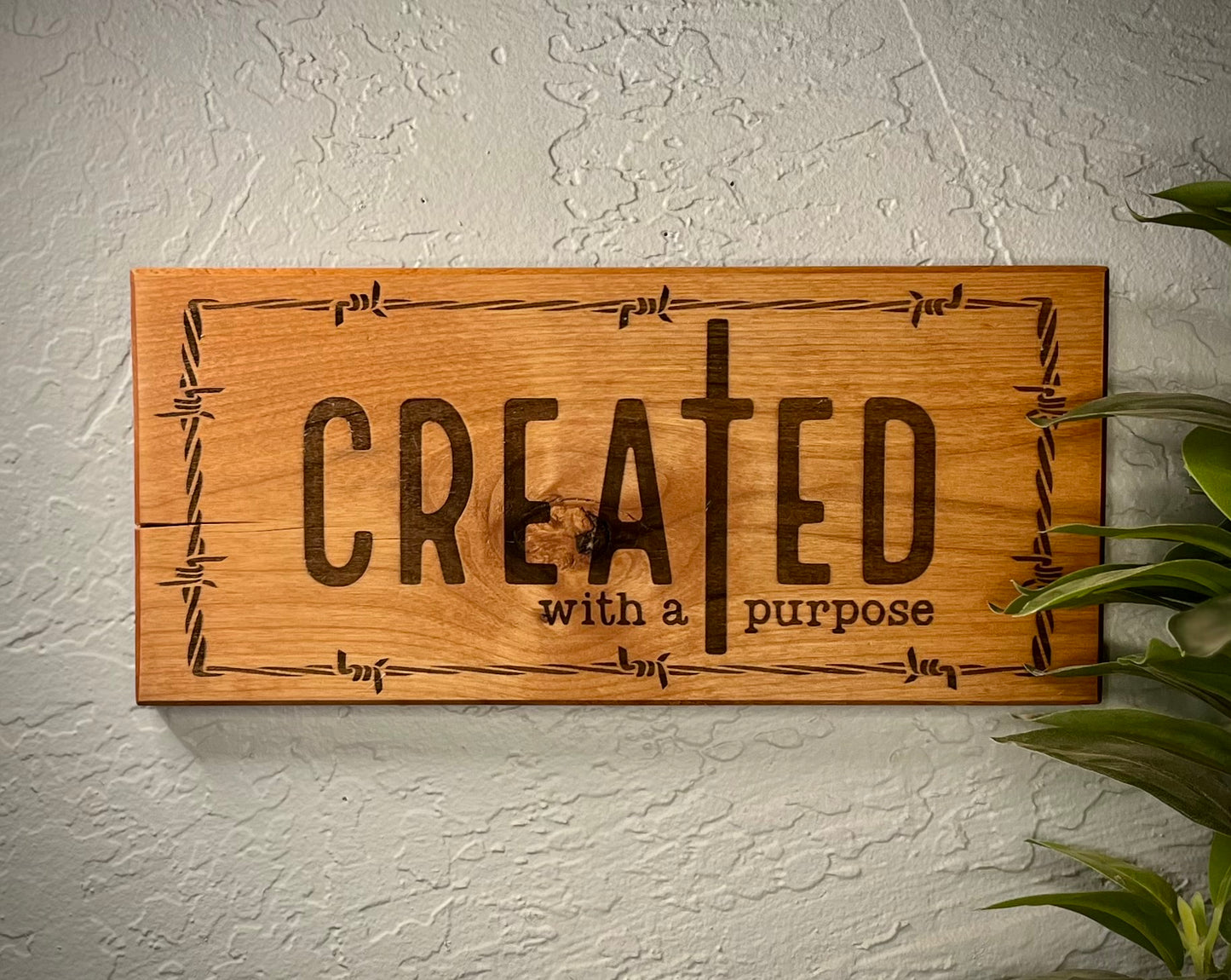 Faith-Based Wood Sign