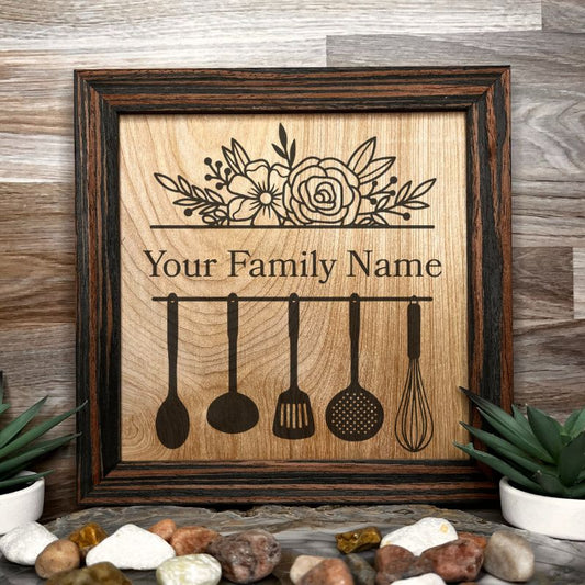 Floral Monogram Name Display
