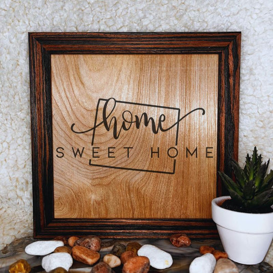 Wyoming Home Sweet Home State Decor