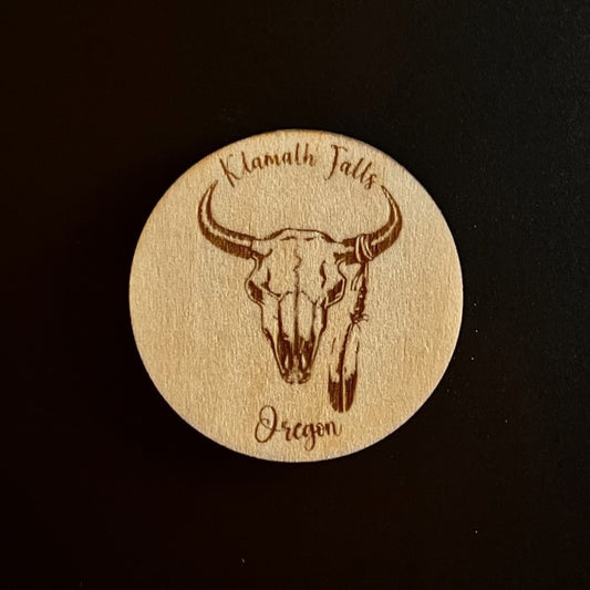 Klamath Falls Oregon Round Magnet