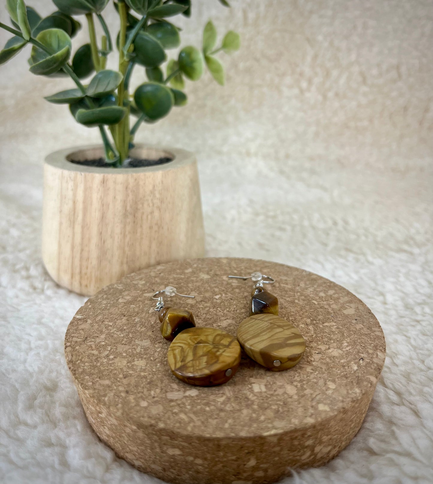 Rustic Vibes Beaded Earrings
