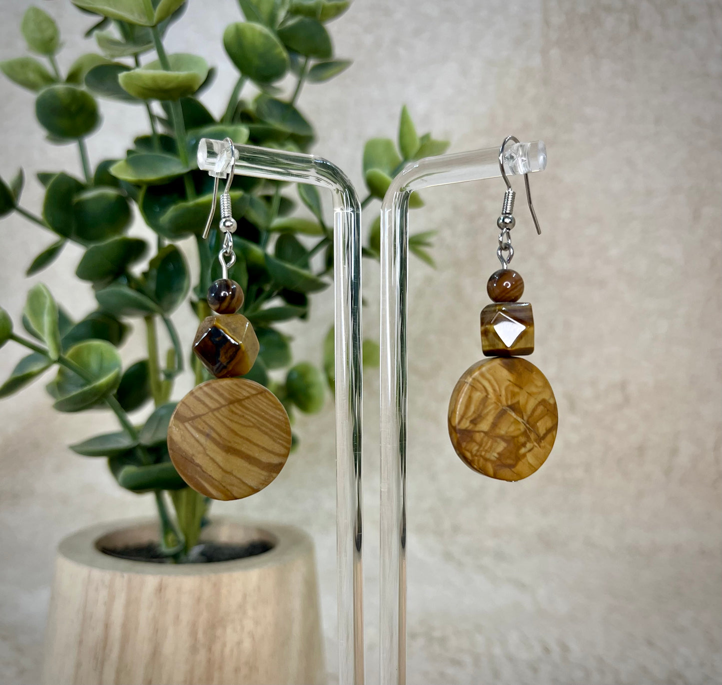 Rustic Vibes Beaded Earrings