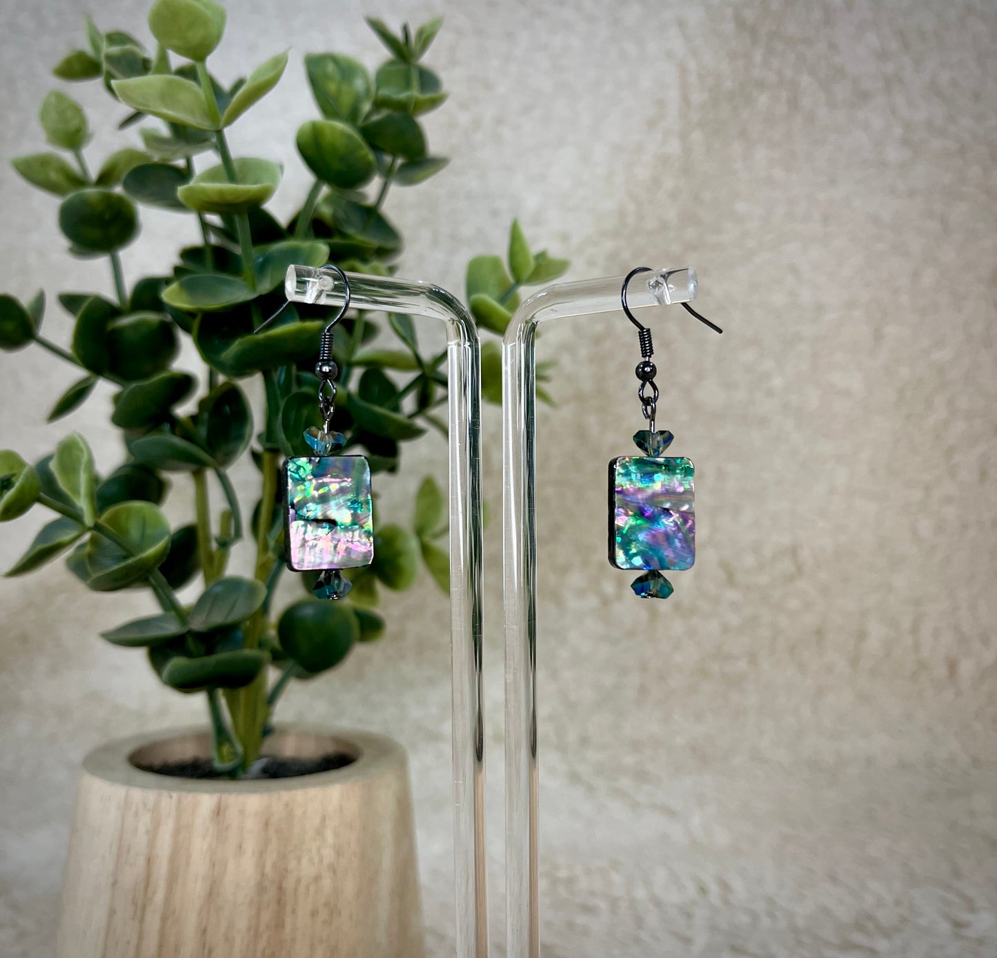 Prism Fire Glass Earrings