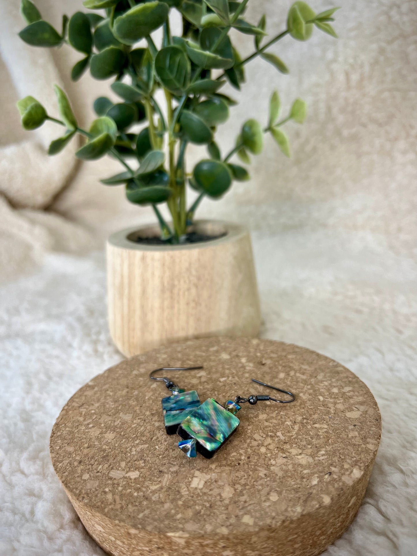 Prism Fire Glass Earrings