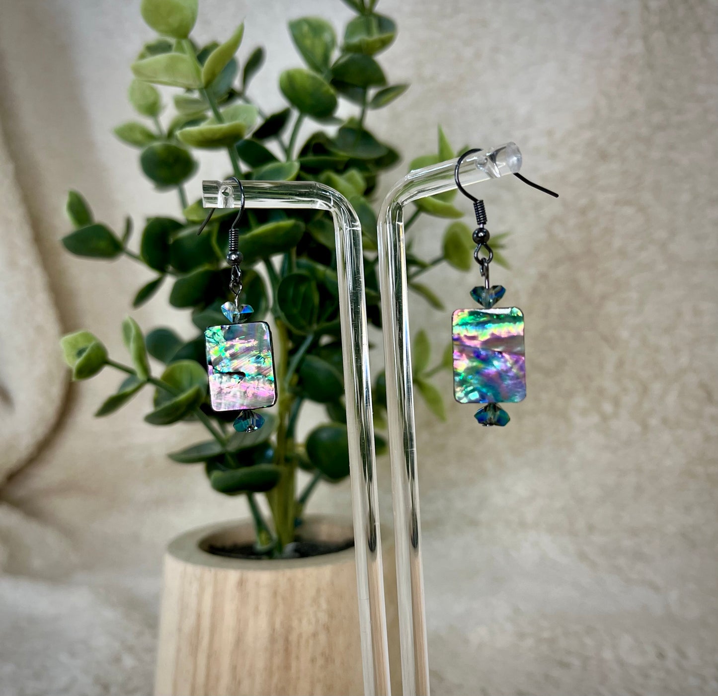 Prism Fire Glass Earrings