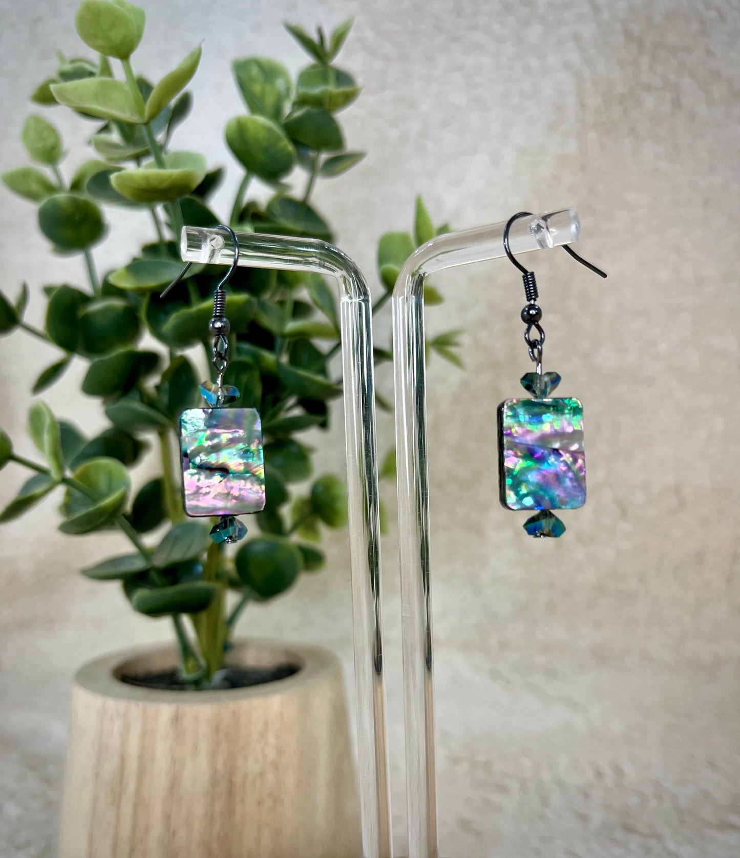 Prism Fire Glass Earrings