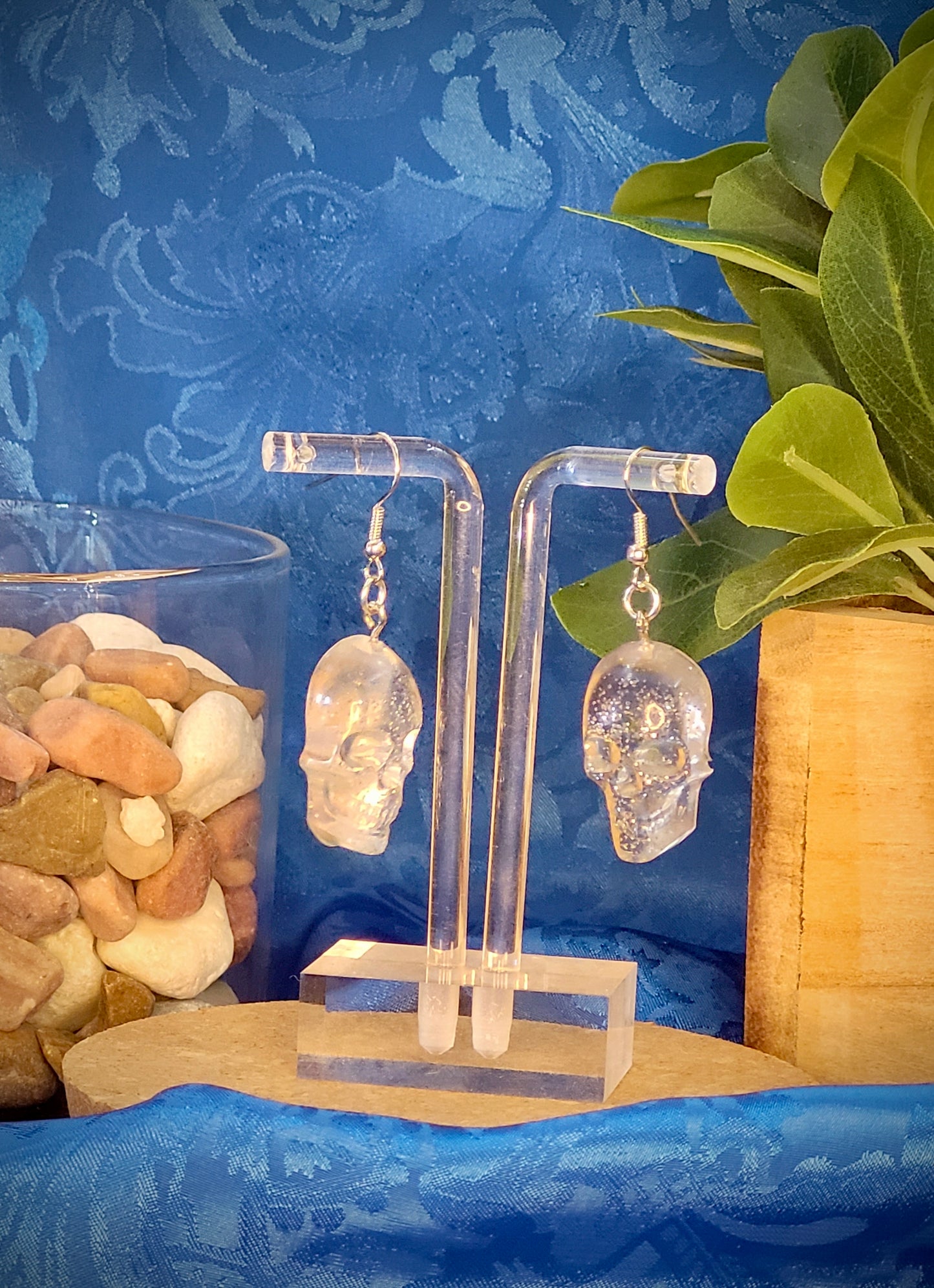 Resin Skull Earrings