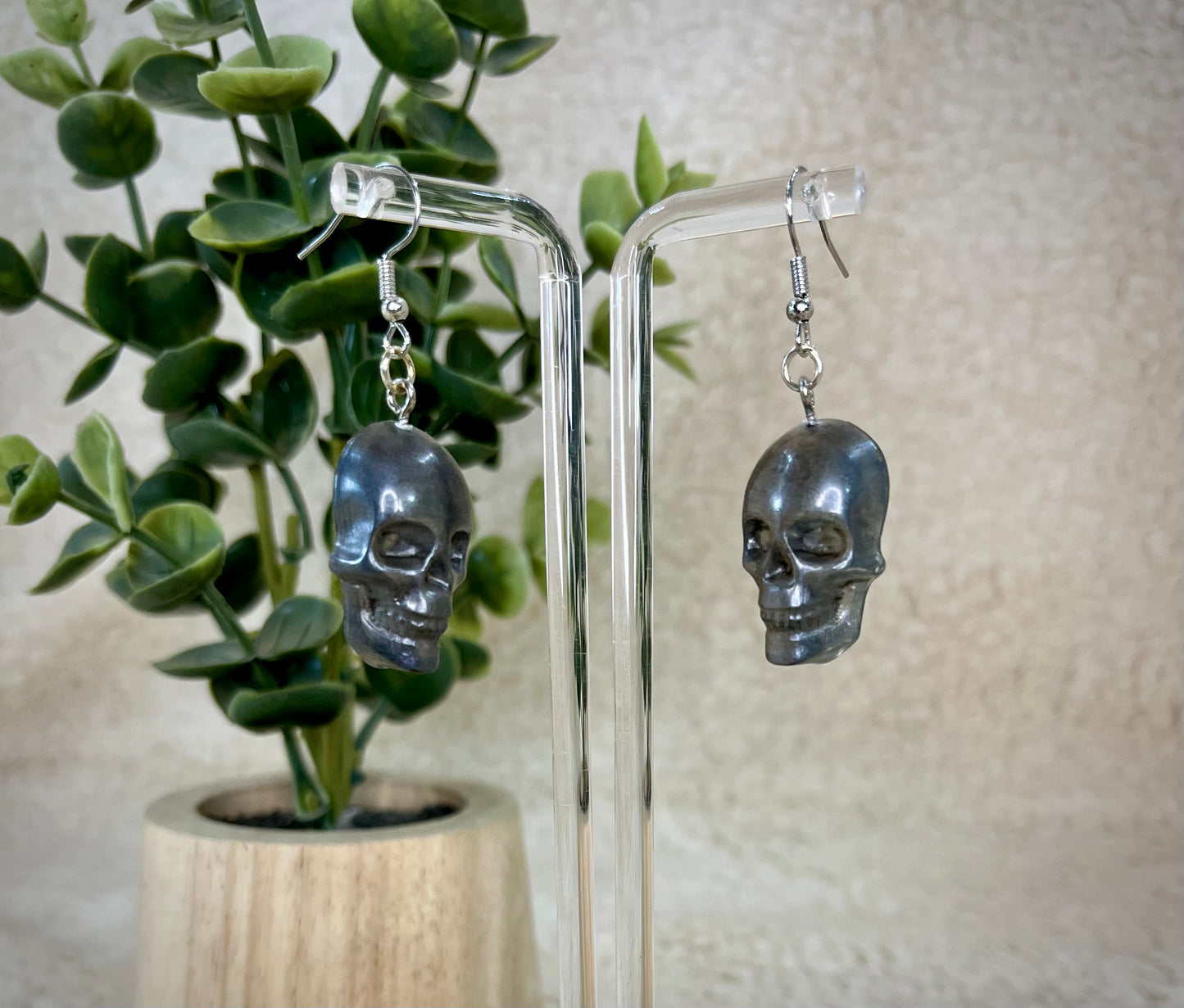 Resin Skull Earrings