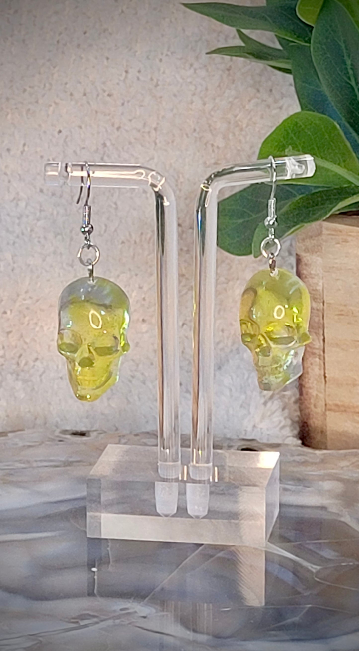 Resin Skull Earrings